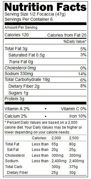 Rustic Olive Focaccia
