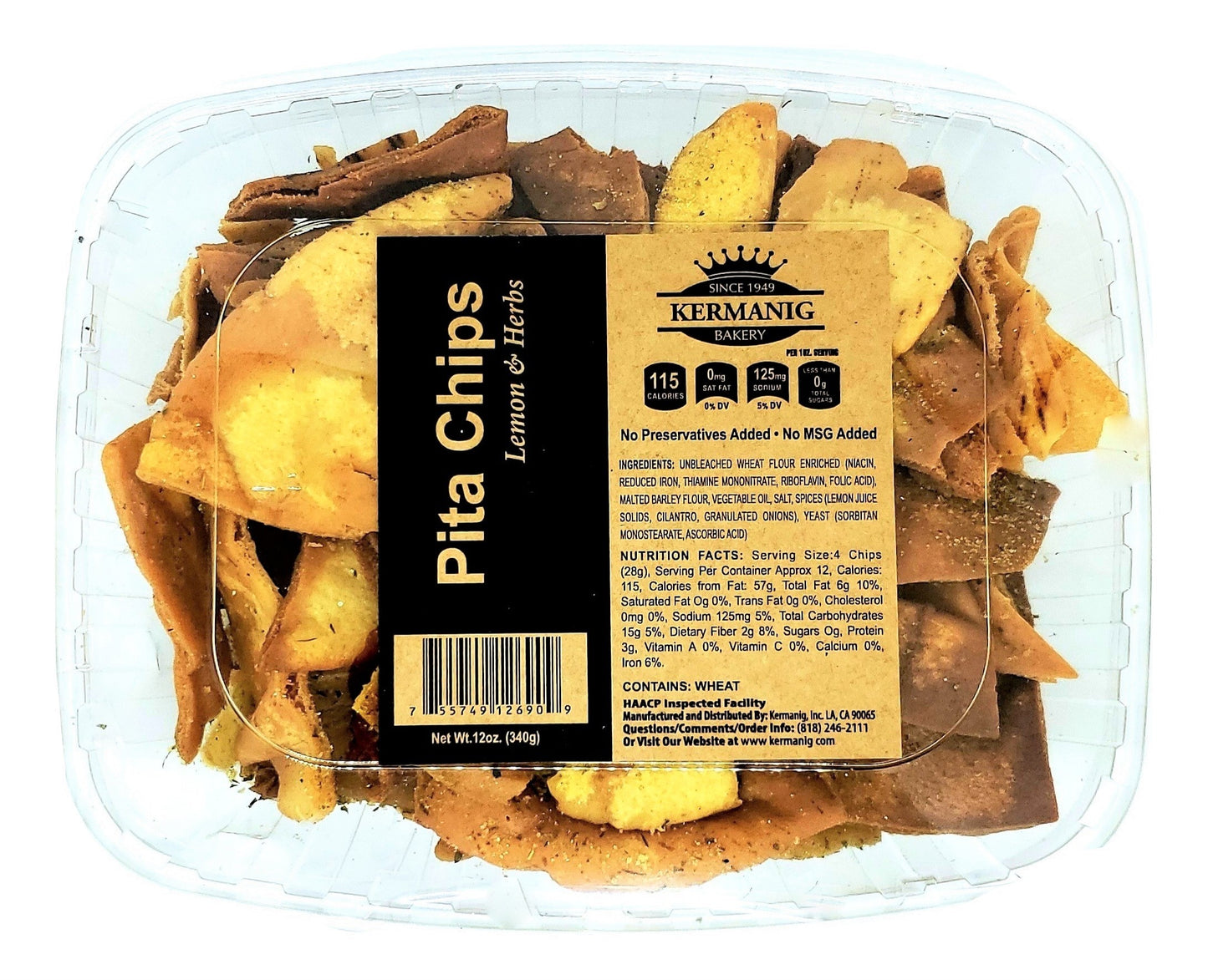 Pita Chips - Lemon & Herbs