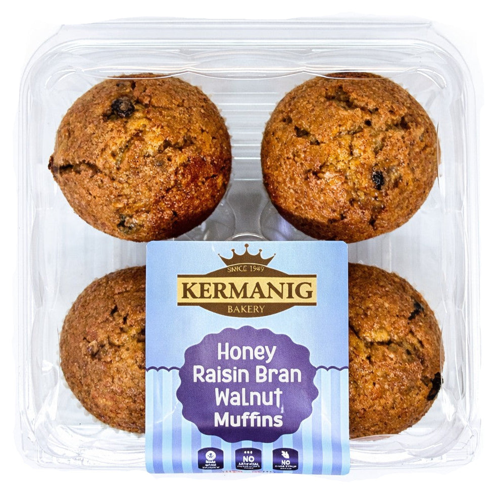 Honey Raisin Bran Walnut Muffin