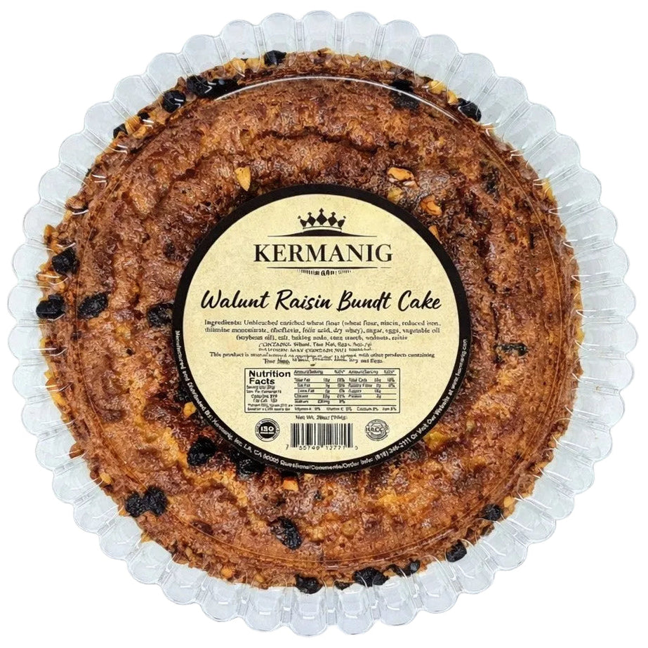 Walnut Raisin Bundt Cake